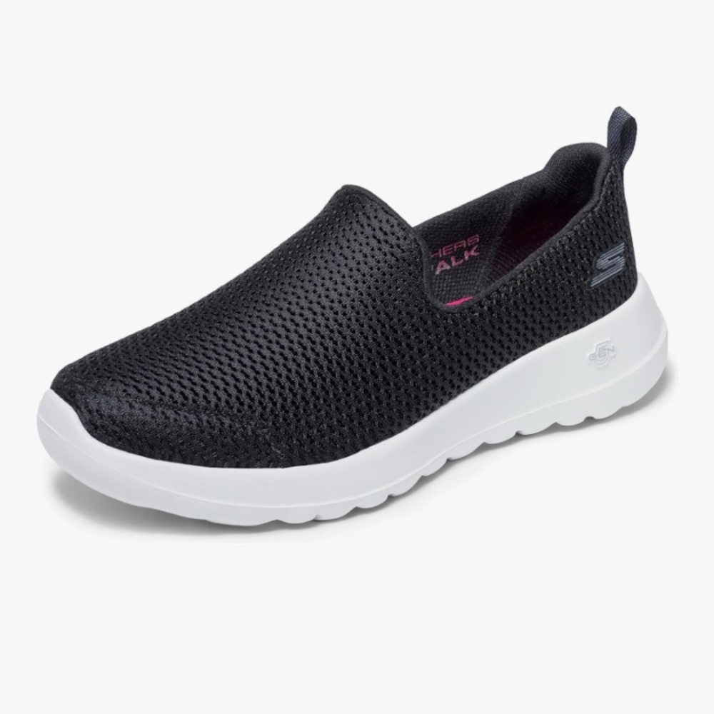 Skechers Go Walk Joy Women's Black and White Slip-On Sneakers
